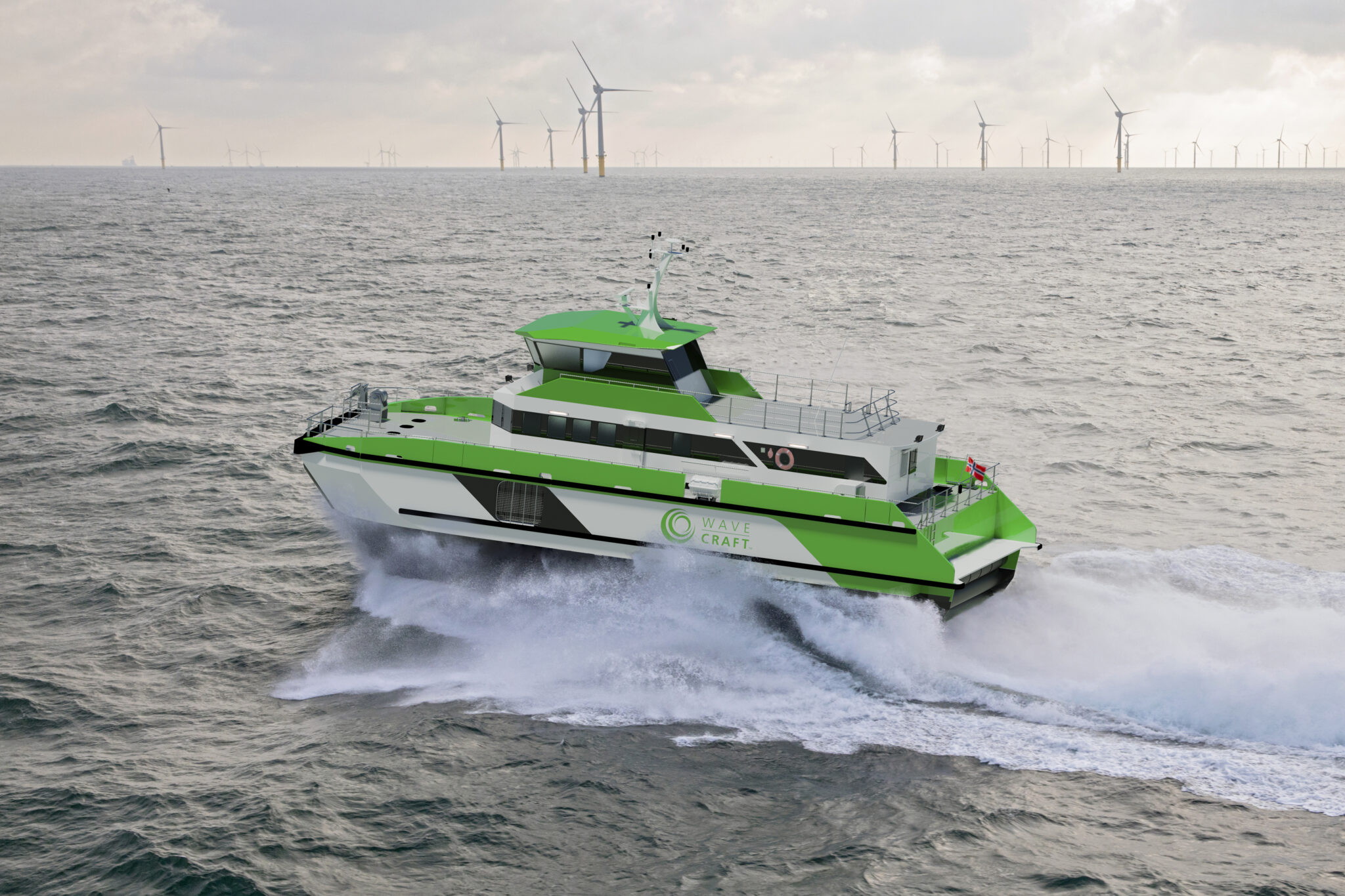 •	Hydrogen-Powered “High-Speed Vessel of the Future” Will Hit 40 MPH With Zero Emissions