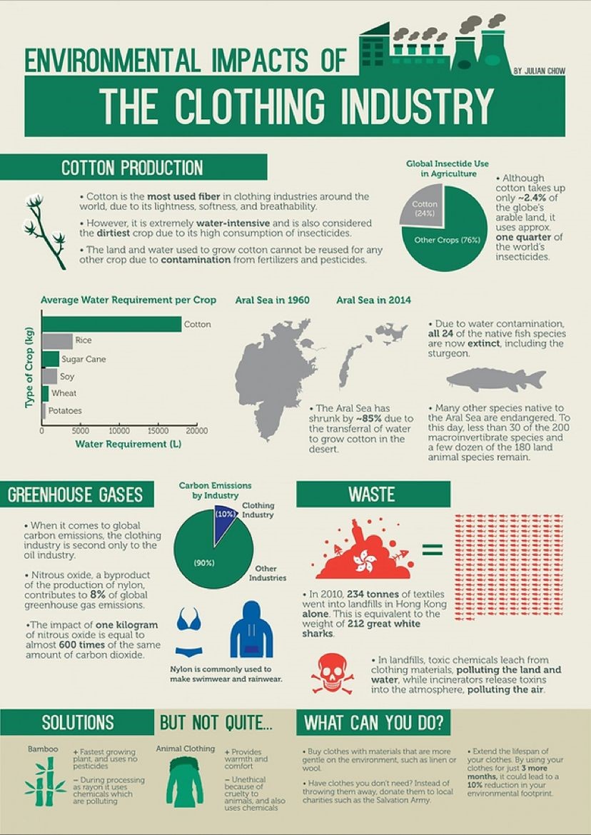 Environmental impacts of the clothing industry